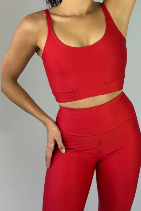 Conjunto de Top e Calça Vermelho - Confort